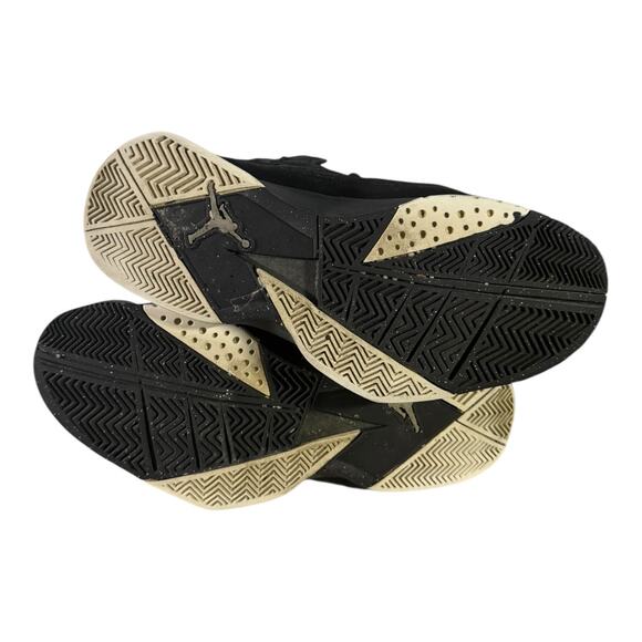 Air Jordan 7 True Flight Retro Sneaker Men’s Size 8 Black Gold Basketball - Picture 8 of 8